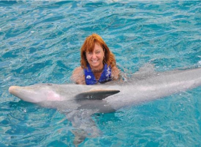 Nadando con delfines